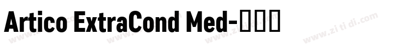 Artico ExtraCond Med字体转换
